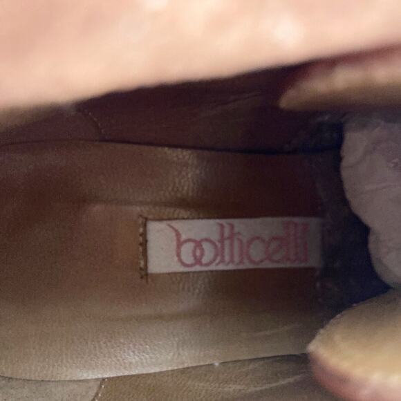 Vintage Botticelli Brown Leather Parlanti Ankle Boots Heel Booties Womens Size 5 - Picture 5 of 11